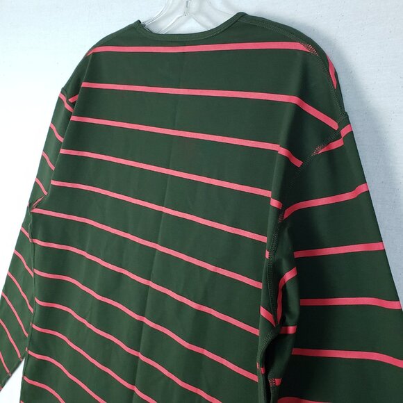 NWOT Bylt Drop Cut Long Sleeve Lux Striped Pullover Curved Hem size L - Picture 8 of 8